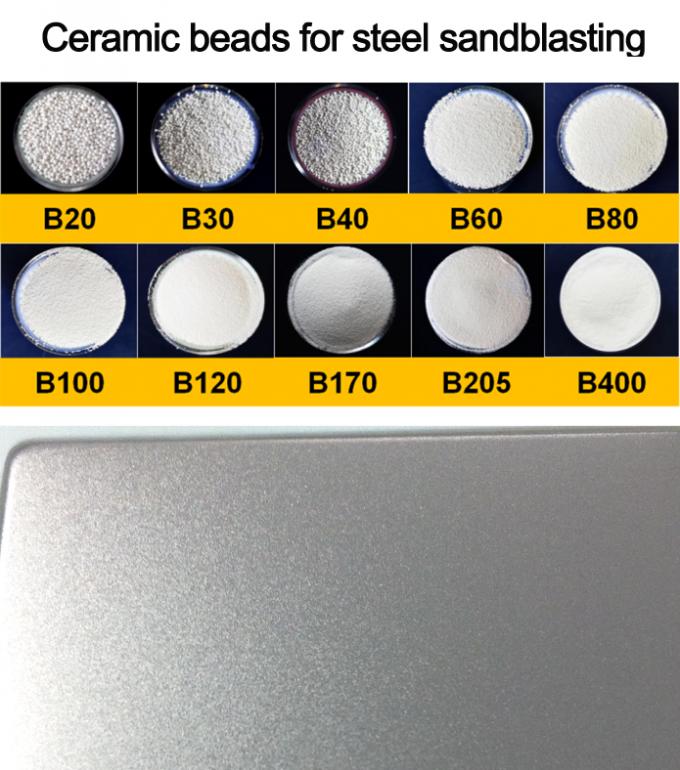 Stainless Steel Finish B400 Ceramic Beads Blasting Media packed in