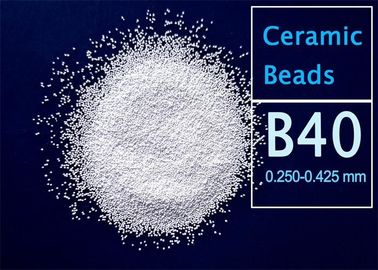 62% ZrO2 Ceramic Bead Blasting B40 Abrasive Media Blasting For Wet Blasting