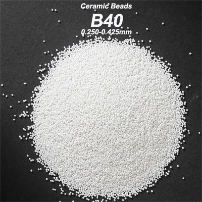 60-66% ZrO2 Zirconia Beads Ceramic Blasting Media B40 0.250-0.425mm B60 0.063-0.125mm