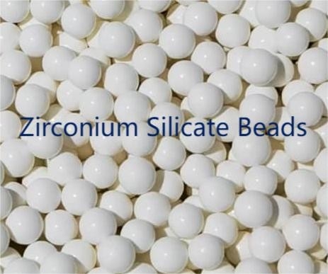 Density Zirconium Silicate Beads Grinding Media Spherical Shape For Vertical Grinding Mill
