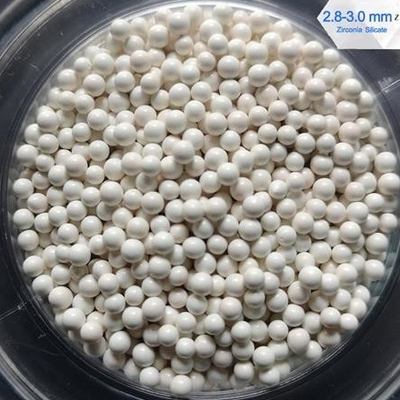 Pesticides Dispersion Horizontal Sand Mill Grinding Media Zirconium silicate beads 2.8-3.0mm