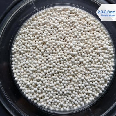 1.8 - 2.0mm /  2.0 - 2.2mm Zirconia Ceramic Balls , 1.1KN Ceramic Grinding Balls 