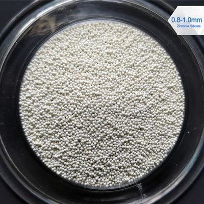 Sintered Zirconium Silicate Beads ZrO2 65% Purity Bulk Density 4.0 G / Cm3