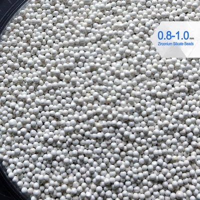 900 HV Zirconium Silicate beads 0.8-1.0mm 4g/cm3 Density For Printing Ink grinding