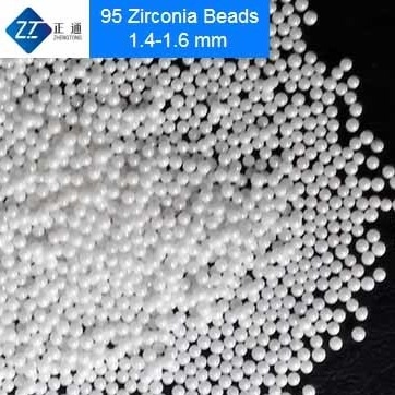 95 Ceramic Zirconium Oxide Balls , White 0.1 - 0.2mm Zirconium Oxide Beads 