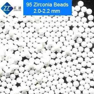 95 Ceramic Zirconium Oxide Balls , White 0.1 - 0.2mm Zirconium Oxide Beads 