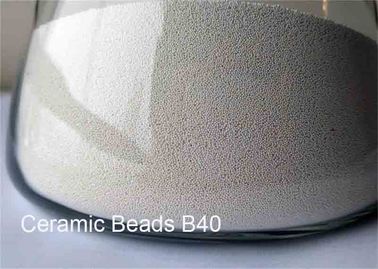 No Silicosis Danger Low Dust Blasting Media , B40 Light Metal Surface Cleaning Ceramic Media For Deburring 