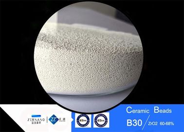 B30 Ceramic beads packed in 25kgs  barrels and pallet for blasting application