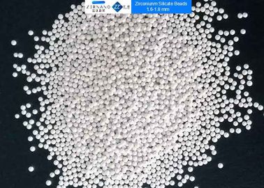 Pigment Zirconium Silicate Beads Milling Media 1.6 - 1.8 mm Size Low Abrasion