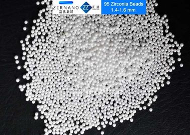 95 Ceramic Zirconium Oxide Balls , White 0.1 - 0.2mm Zirconium Oxide Beads 