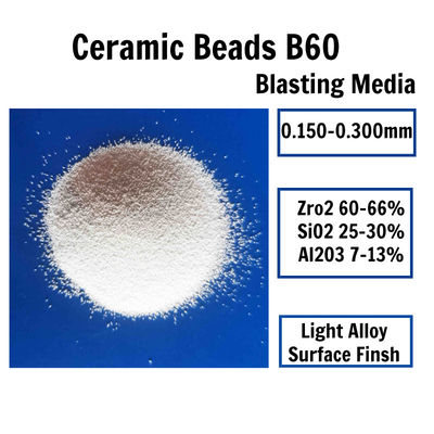 B60 Zirconia Ceramic Bead Blasting For Mold Cleaning
