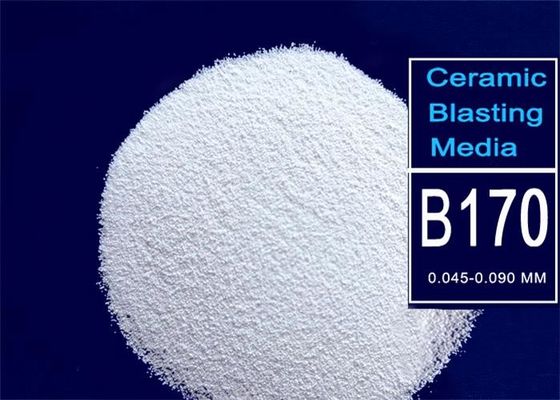 B170 size 0.045-0.090mm Wear Resistance Ceramic Beads Sandblasting Media