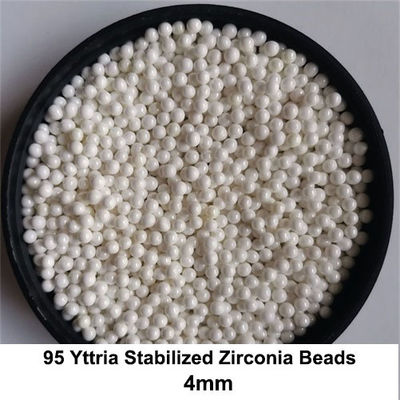 95 Yttrium Stabilized Zirconia Beads Grinding Media 1.8-2.0mm 2.0-2.2mm High Viscosity Slurry