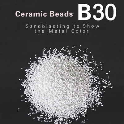 Dust Free Ceramic Bead Blasting Media B30 Sand Blasting Surface Finishing