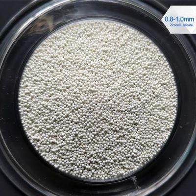 Sintered Zirconium Silicate Beads ZrO2 65% Purity Bulk Density 4.0 G / Cm3