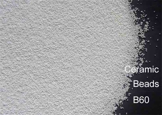 High Durability White Blasting Abrasive Material , Ceramic Bead Blasting Media Light Metal Finish