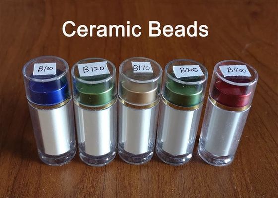 Good Elasticity Ceramic Bead Blasting Media In 3C Industry For Deblurs Blast Finish