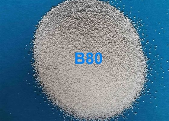 ISO9001No Ferrous Contamination Ceramic Bead Blasting B80 For Aluminum Alloy ISO9001