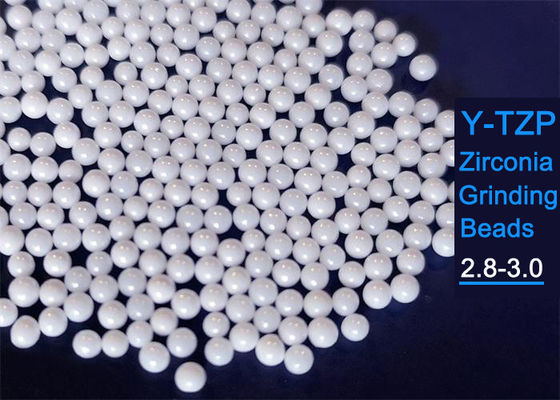 Ultra Fine 0.1mm Stabilized Zirconia Grinding Beads Sphere Shape For Ink Milling