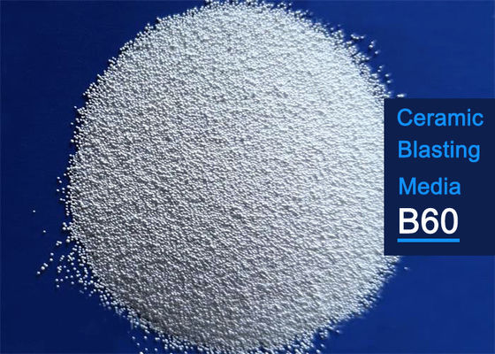 Size B60 Microbeads Ceramic Bead Blasting 700 HV Hardness For Industrial Aluminum Alloy
