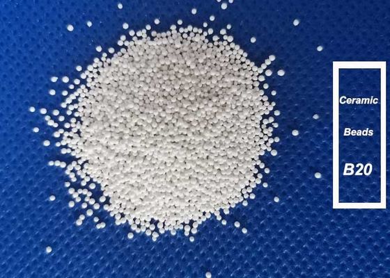 Round Solid Ceramic Bead Blasting Media For Metal Surface Finish