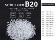 ZrO2 60-65% Ceramic Bead Blasting Density 3.85 G / Cm3 High Toughness Consistent Surface Finishes