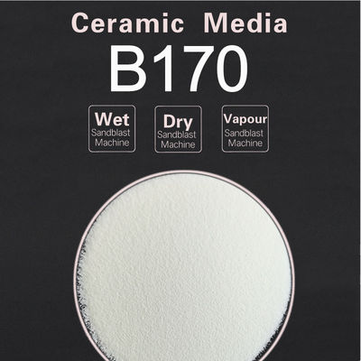 Iron Free Ceramic Micro Beads B170 Blasting Media For Alloy Surface Finishing