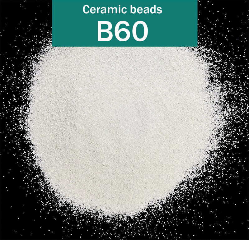 125 Um B60 Ceramic Bead Blasting Bead Abrasive 66% ZrO2 In 25kgs