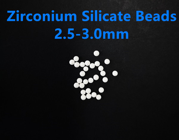 2.5-3.0mm Zirconium Silicate Beads 65 Zirconia Grinding Beads Pesticides Dispersion