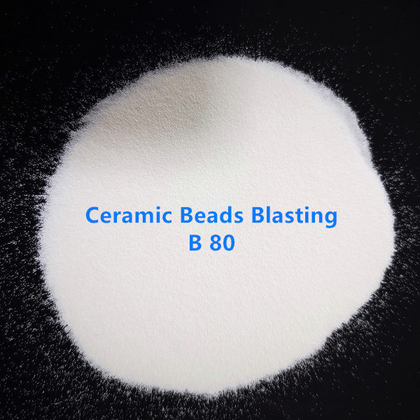 B80 Ceramic Beads Blasting Abrasive 0.212mm For Steel Dry Wet Air Blast
