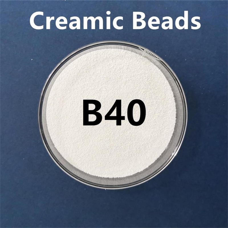 B40 Zirconia Ceramic Bead Blasting Media For Metal Surface Finish For Sandblasting Machine