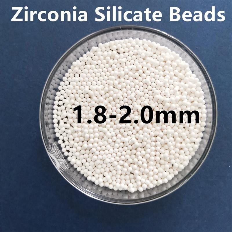 2.0mm Zirconia Silicate Beads Grinding Media Zirconium Oxide Ceramic For Despersing