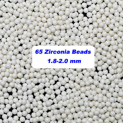 4.0g/Cm3 Zirconium Silicate Balls 65 Beads Milling Media 1.4 - 1.6mm For Paint
