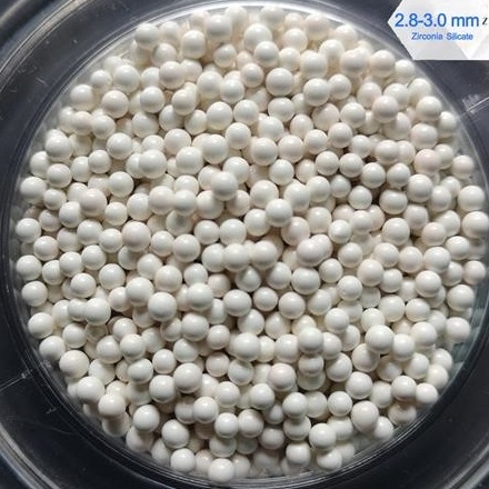 Pesticides Dispersion Horizontal Sand Mill Grinding Media Zirconium silicate beads 2.8-3.0mm