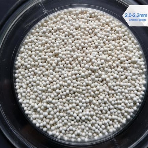 1.8 - 2.0mm /  2.0 - 2.2mm Zirconia Ceramic Balls , 1.1KN Ceramic Grinding Balls 