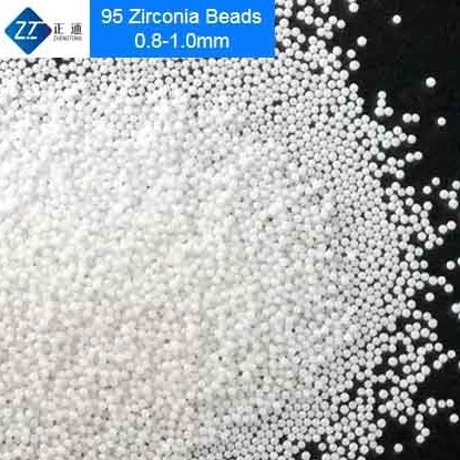 95 Yttria Stabilized Zirconia Grinding Media 0.8 - 1.0mm Size For Dye Dispersion