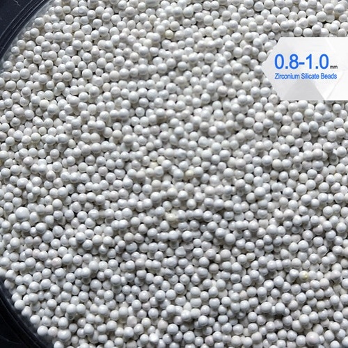 900 HV Zirconium Silicate beads 0.8-1.0mm 4g/cm3 Density For Printing Ink grinding