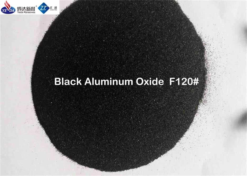Medium Hardness Black Aluminum Oxide Sand F12 F240 For Polishing Stainless Steel