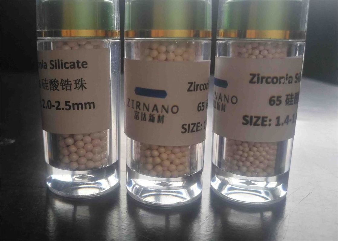 65 Zirconia Beads Zirconia Ceramic Balls For Grinding / Dispersion Media