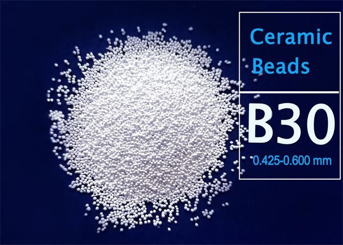 ZrO2 60% Ceramic Cleaning Media B30 Ceramic Beads Sandblasting Media
