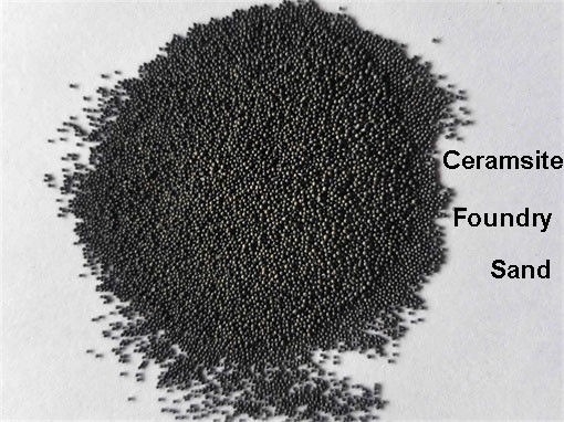 Low Thermal Expansion Rate  Ceramic Foundry Sand Ceramsite For Lost Foam Casting