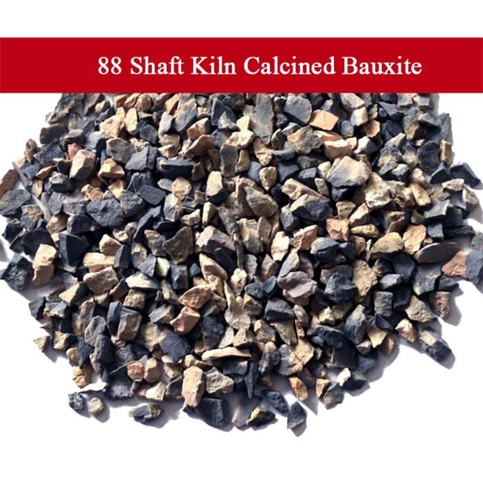 Shaft Kiln 1780C Calcined Bauxite Al2O3 88% Min. 0-1mm, 1-3mm,3-5mm, 5-8mm