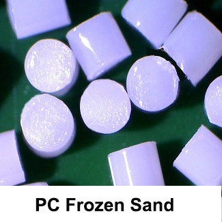 Cryogenic Deflashing Polycarbonate PC Frozen Sand For Electronics & Diecast Deburring