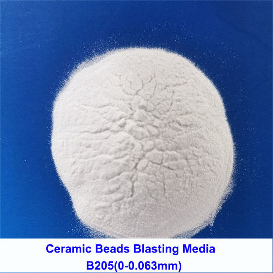 Min 90% Roundness Ceramic Bead Blasting Media B170 B205 B400 B505 Metal Surface Finish
