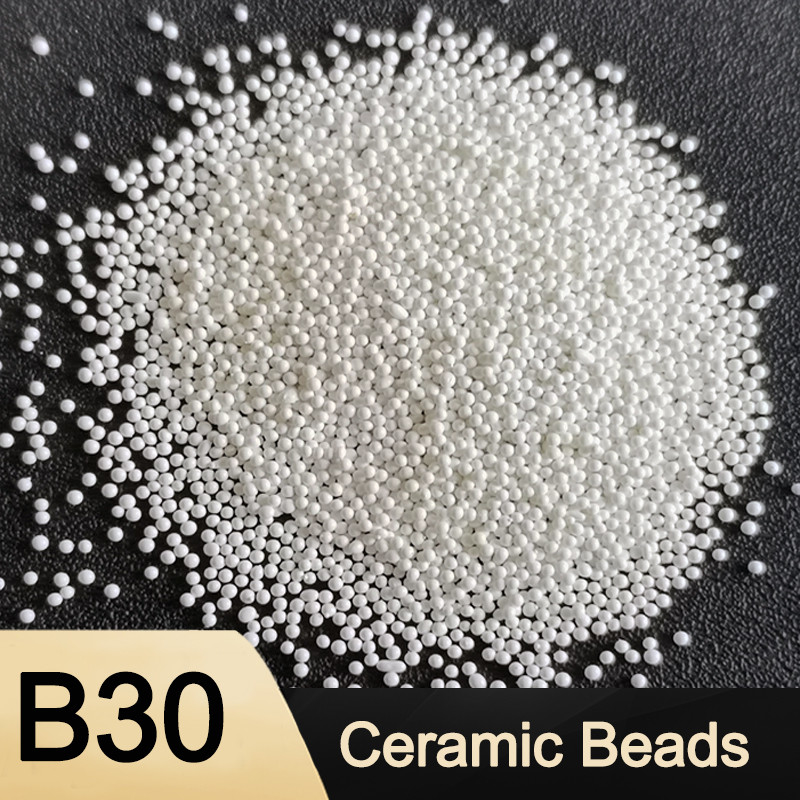ZrO2 60% Ceramic Bead Blasting B30 For 3C Products Sandblasting Deblur
