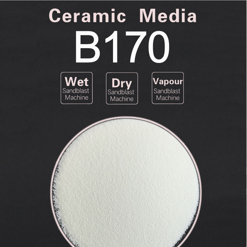 Iron Free Ceramic Micro Beads B170 Blasting Media For Alloy Surface Finishing