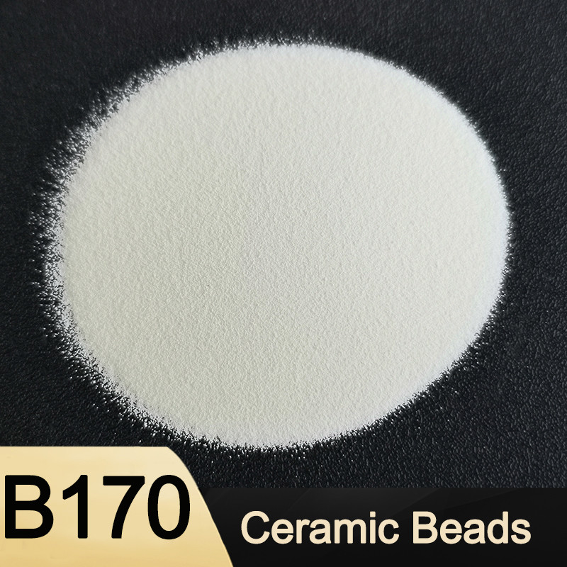 No Dust Ceramic Beads Blasting Media Fine Frosted Surface 90μM No Metal Pollution