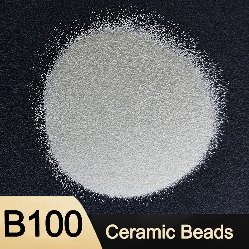 Media B100 Ceramic Beads Blasting 700HV For Metal Blast Pretreatment