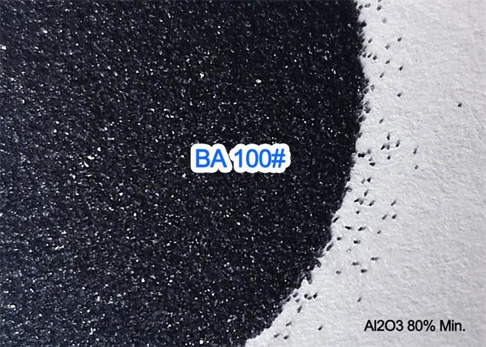8.0 Mohs Black Aluminium Oxide Blasting Media Abrasive 3.50g / Cm3