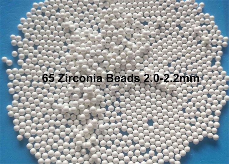 Vertical Grinding Mill Zirconium Silicate Beads 1.6 1.8mm / 2.0 2.2mm 65 Zirconia Beads